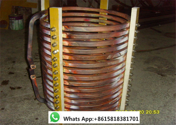 serpentín de calentamiento de inducción de 10kW 400kHz para el horno fusorio de acero