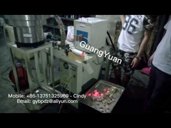 Copper forging with medium frequency induction heating machine